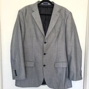 Stafford Essentials herring bone 3 button sports coat 42 Long